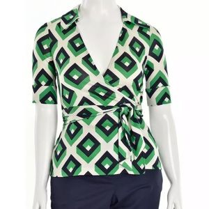 Diane Von Furstenberg Jillianna Wrap Top